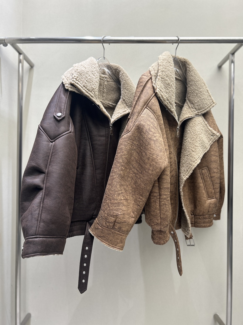 LATTE-P韓國代購㊣女士新款時尚推薦25秋冬休閑職業夾克高領LATTE-P夾克