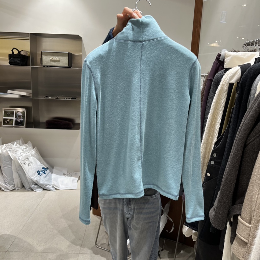 TEMPTING韓國代購㊣女士新品熱賣25秋冬時尚職業長袖T恤安哥拉TEMPTING長袖T恤