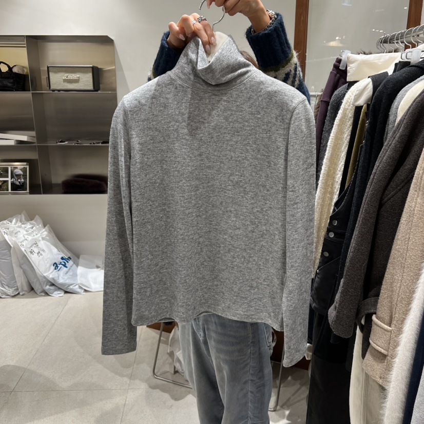 TEMPTING韓國代購㊣女士新品熱賣25秋冬時尚職業長袖T恤安哥拉TEMPTING長袖T恤圖色4