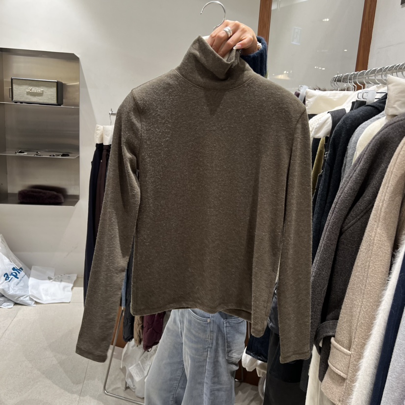 TEMPTING韓國代購㊣女士新品熱賣25秋冬時尚職業長袖T恤安哥拉TEMPTING長袖T恤圖色6