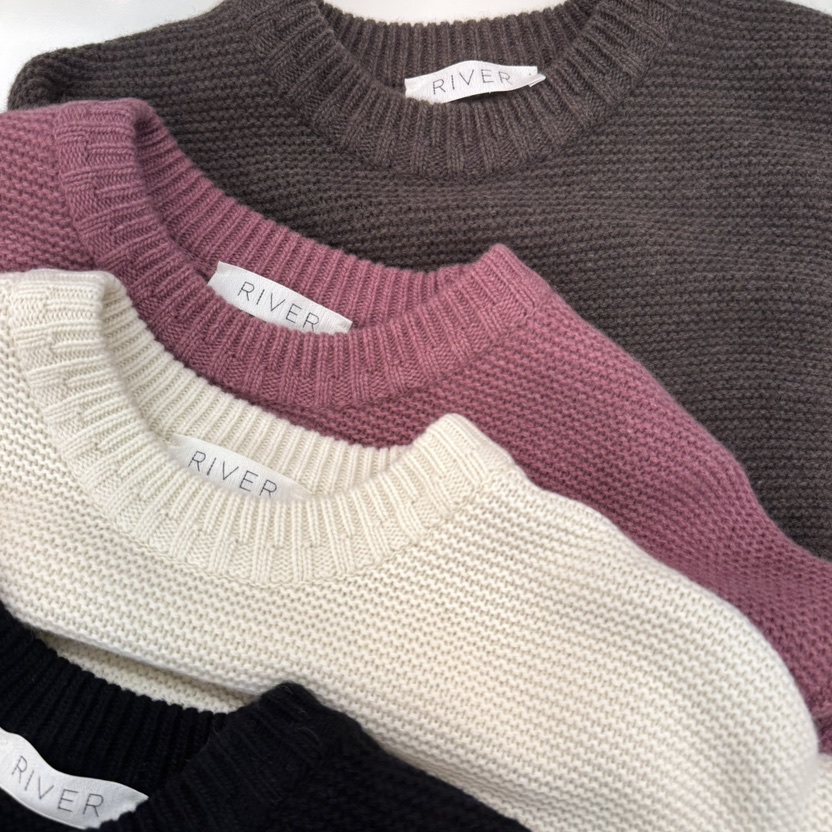 RIVER東大門㊣實拍女裝新品休閑職業熱賣人氣時尚毛衣雙排扣WATER/RIVER毛衣