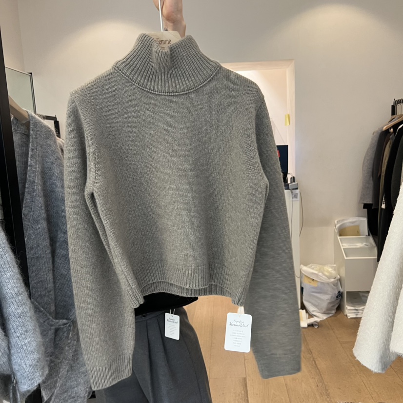 LA MAGIE FEMME韓國代購㊣女士新品休閑時尚25秋冬針織衫Lamagie Femme針織衫圖色1