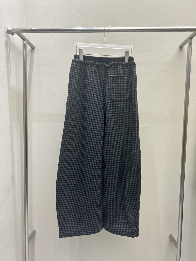 LATTE-P韓國代購㊣女裝新款人氣職業時尚真品休閑褲抓絨格子LATTE-P休閑褲