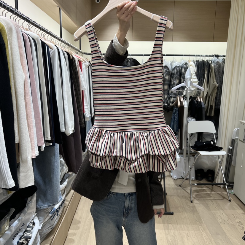 MEMOIRE東大門㊣直郵女裝新品熱賣25秋冬真品人氣推薦吊帶背心MEMOIRE吊帶/背心