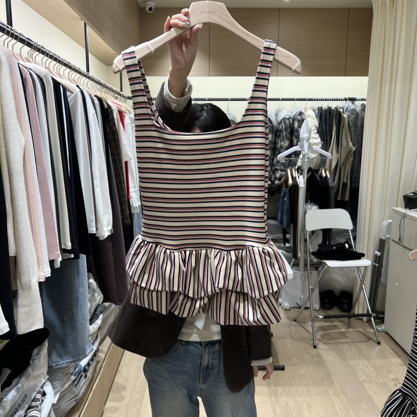 MEMOIRE東大門㊣直郵女裝新品熱賣25秋冬真品人氣推薦吊帶背心MEMOIRE吊帶/背心圖色2