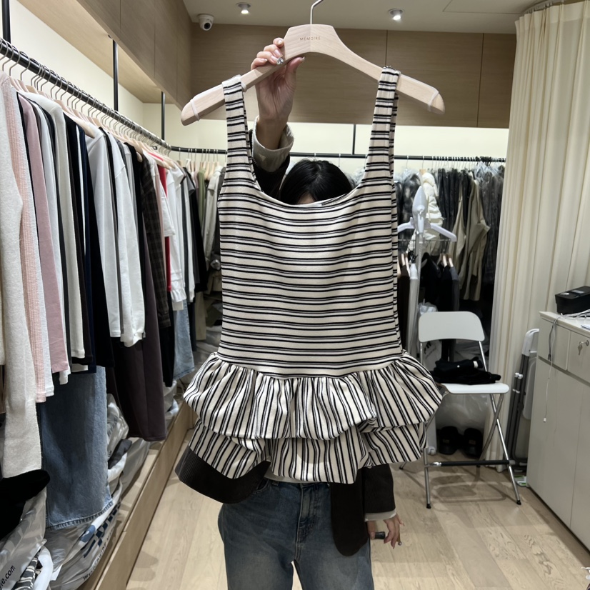MEMOIRE東大門㊣直郵女裝新品熱賣25秋冬真品人氣推薦吊帶背心MEMOIRE吊帶/背心圖色3