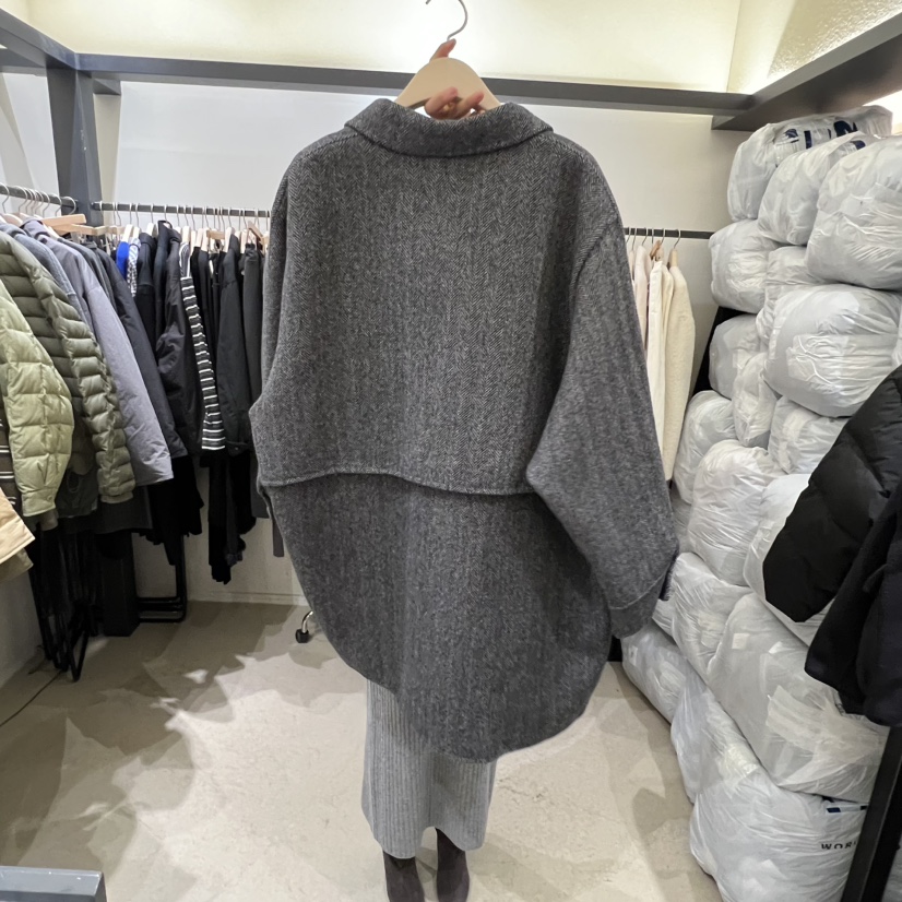 SELF SERVICE東大門㊣代購女士新款推薦人氣熱賣中長款大衣SELF SERVICE中長款大衣