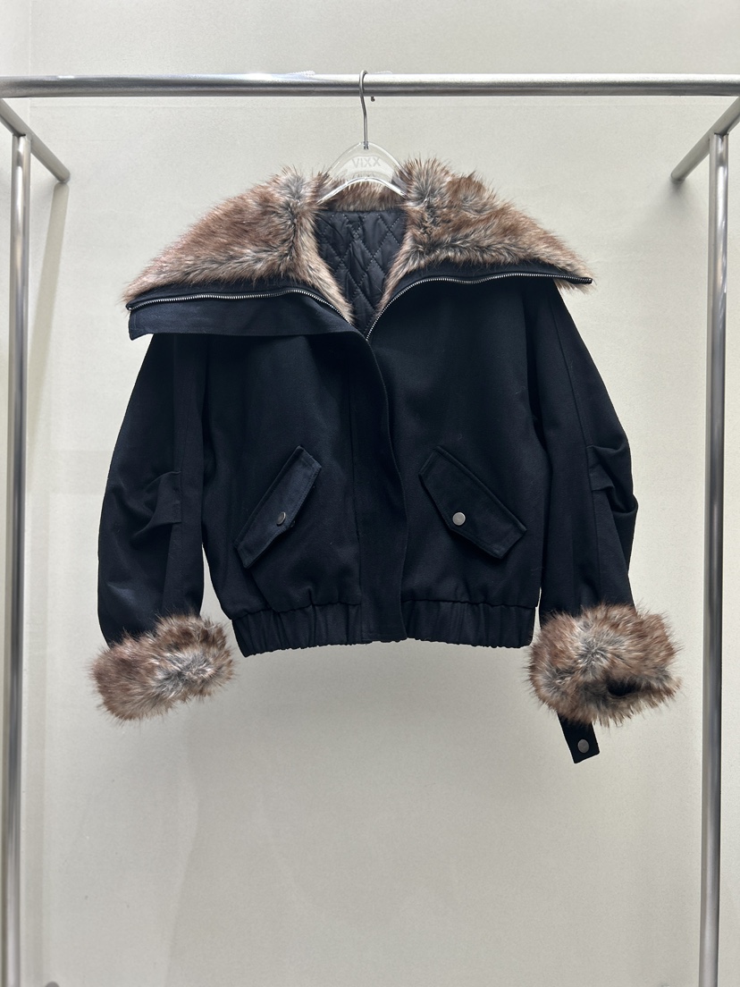 LATTE-P東大門㊣實拍女裝新款休閑推薦時尚人氣25秋冬夾克LATTE-P夾克圖色2