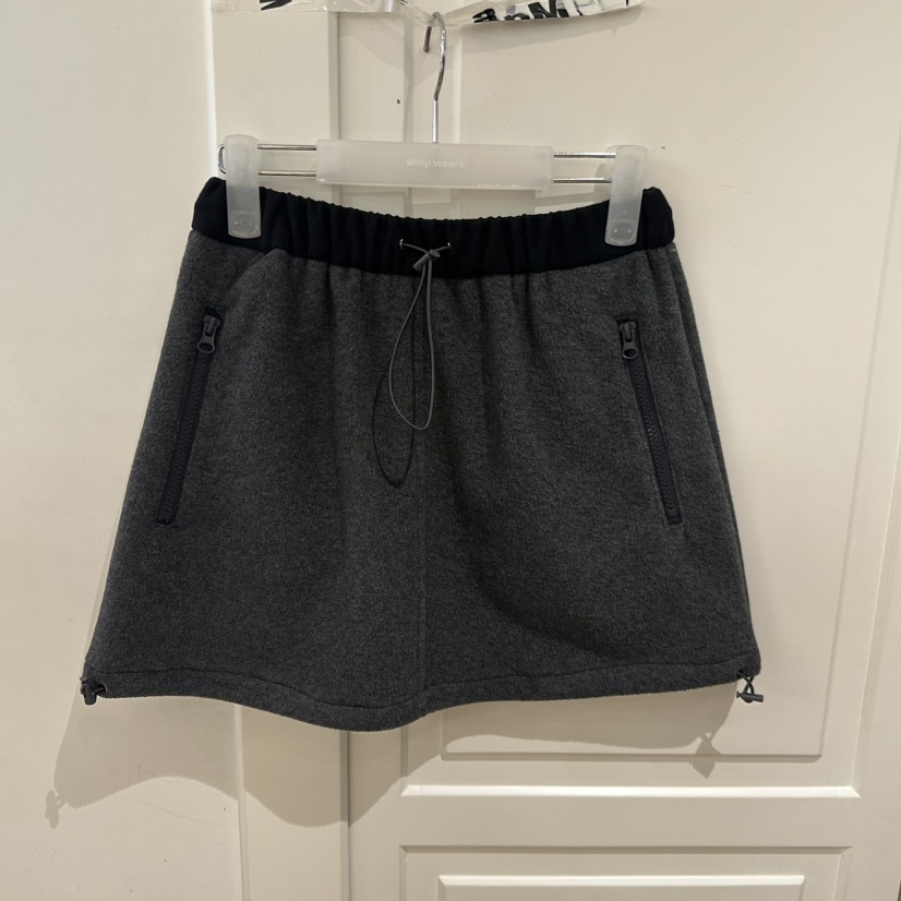 WE ARE/WELOVER東大門㊣代購女士新品熱賣25秋冬休閑短裙SHOP_WE ARE短裙圖色1墨色