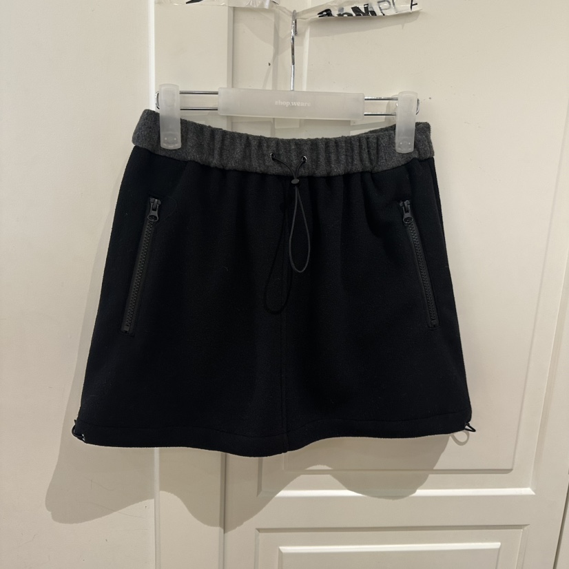 WE ARE/WELOVER東大門㊣代購女士新品熱賣25秋冬休閑短裙SHOP_WE ARE短裙圖色2黑色