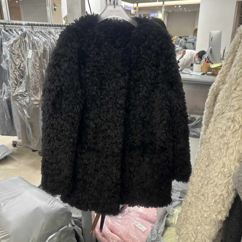 HELVETICA東大門㊣實拍女士新款25秋冬熱賣休閑真品短款大衣HELVETICA短款大衣圖色2