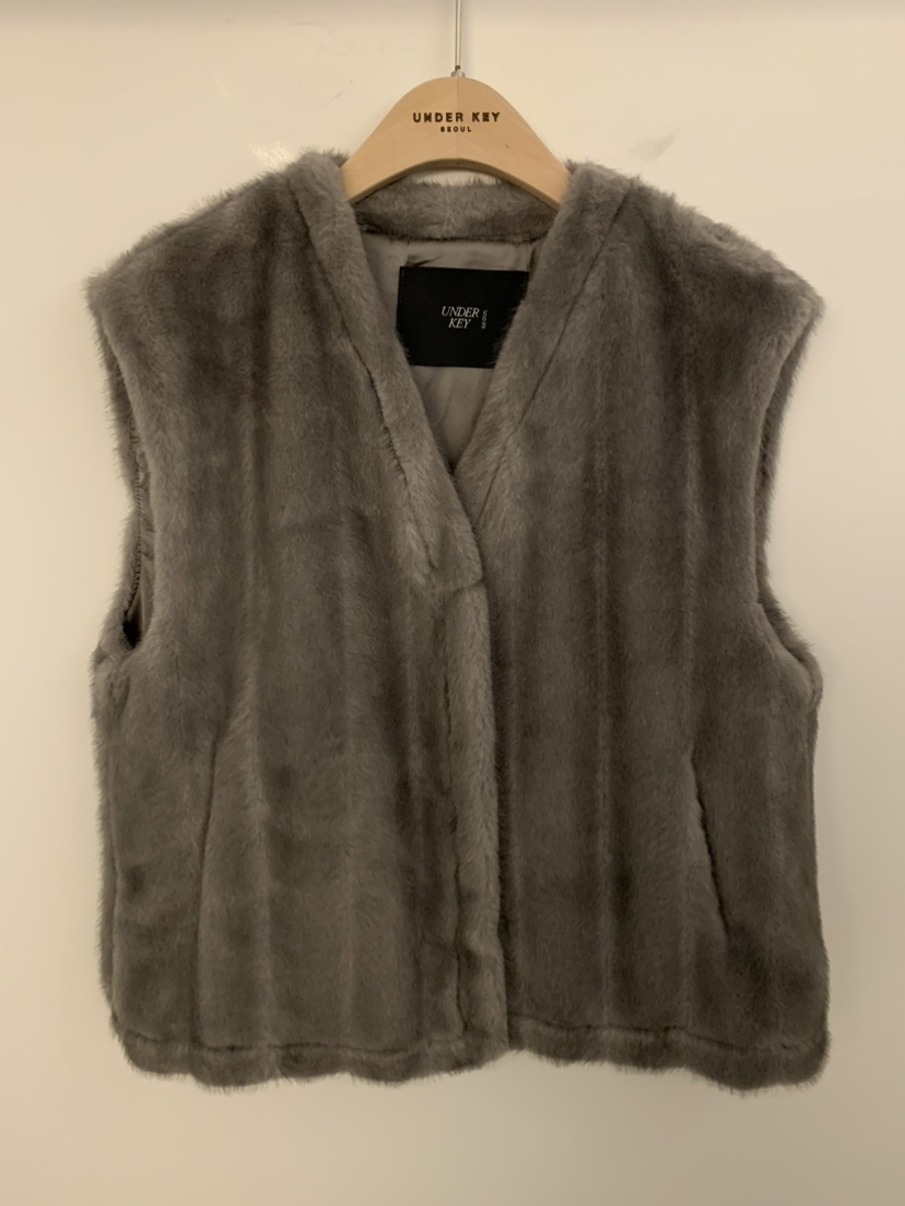 UNDER KEY東大門㊣實拍女士新品25秋冬休閑人氣熱賣推薦馬甲UNDER KEY馬甲圖色2
