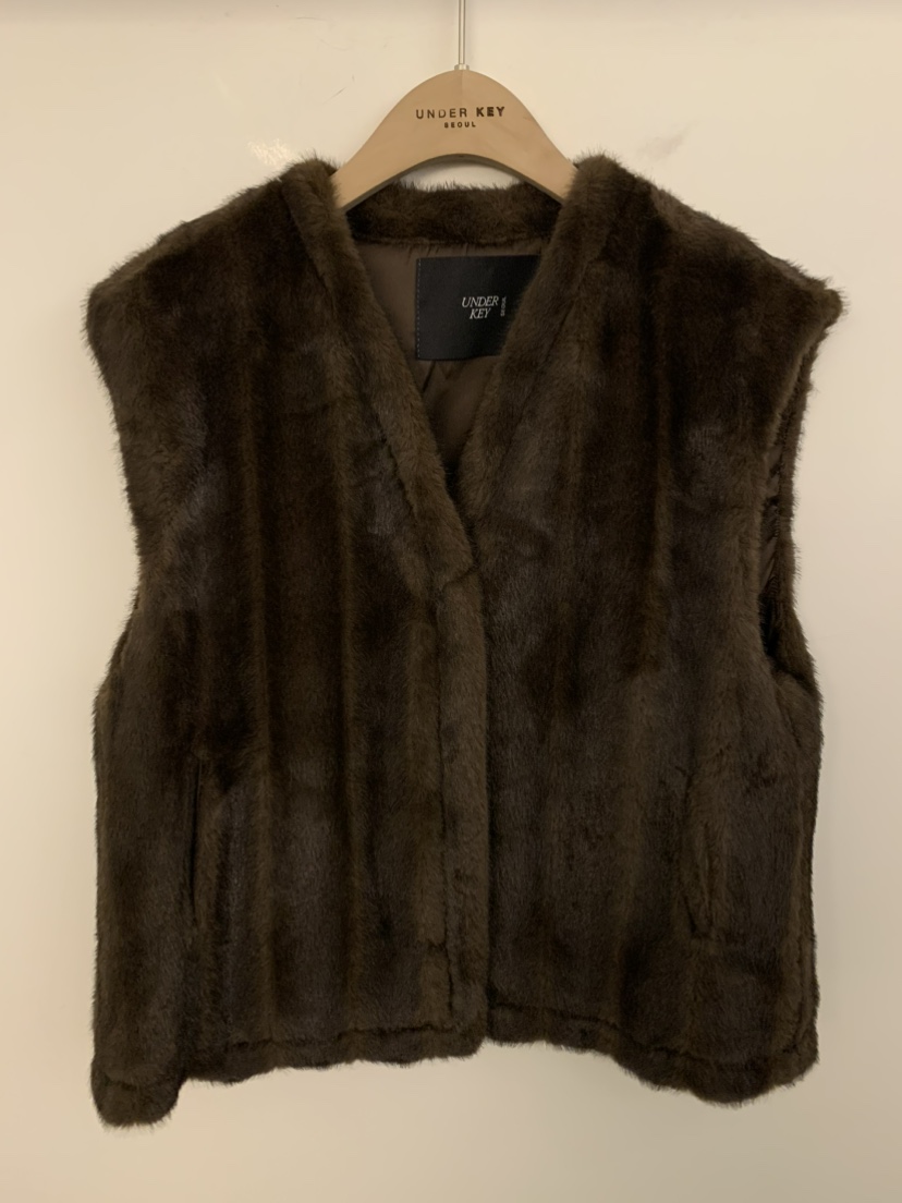 UNDER KEY東大門㊣實拍女士新品25秋冬休閑人氣熱賣推薦馬甲UNDER KEY馬甲圖色3