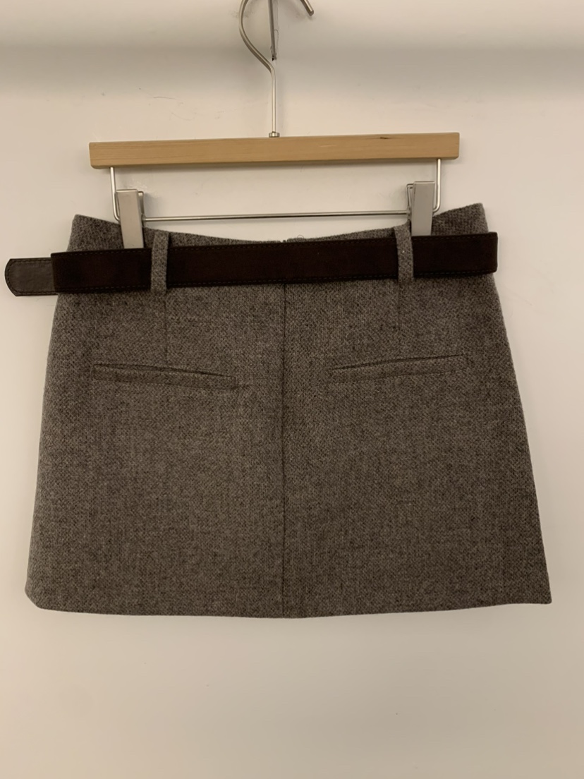 UNDER KEY韓國直郵㊣女裝新款25秋冬職業推薦裙褲含腰帶羊毛UNDER KEY裙褲