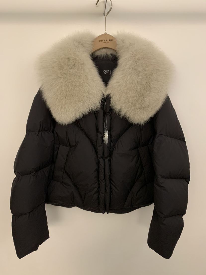 UNDER KEY韓國直郵㊣女士新款人氣時尚職業短款羽絨服狐貍UNDER KEY短款羽絨服圖色4