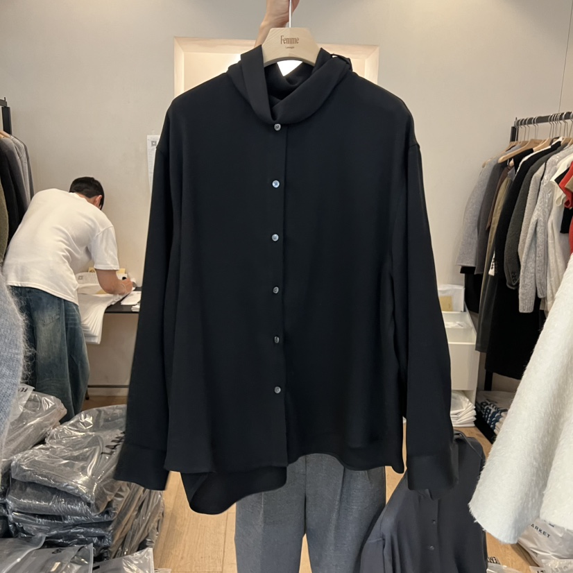 LA MAGIE FEMME東大門㊣代購女裝新品真品熱賣襯衫蕾絲衫Lamagie Femme襯衫/蕾絲衫圖色3