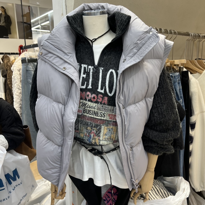 BLACKFRIDAY韓國代購㊣女裝新款時尚人氣熱賣25秋冬馬甲不含內搭BLACK FRIDAY馬甲圖色2