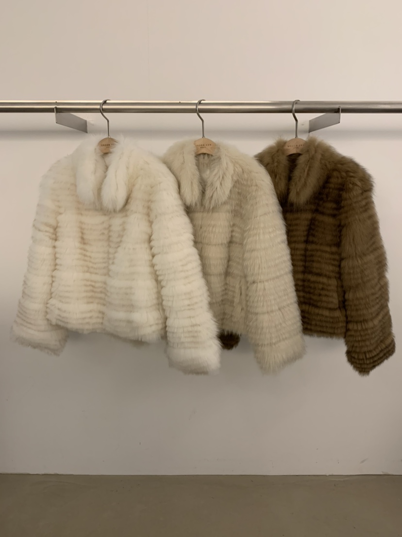 UNDER KEY東大門㊣代購女士新款人氣25秋冬推薦時尚短款大衣UNDER KEY短款大衣