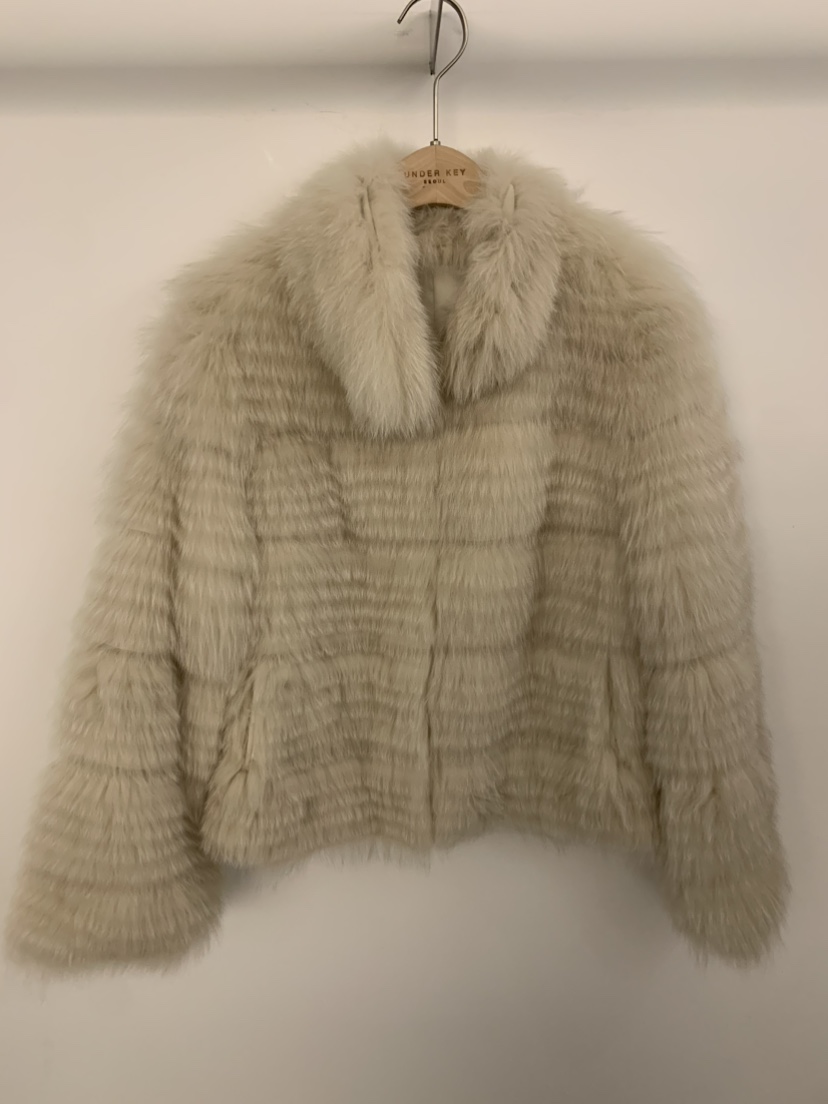 UNDER KEY東大門㊣代購女士新款人氣25秋冬推薦時尚短款大衣UNDER KEY短款大衣圖色2