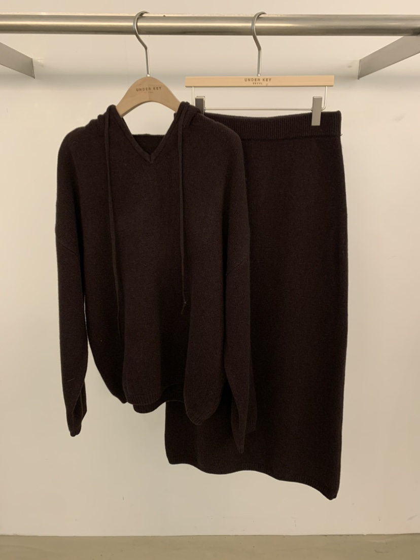 UNDER KEY韓國直郵㊣女士新品25秋冬時尚真品職業熱賣套裝UNDER KEY套裝圖色2棕色