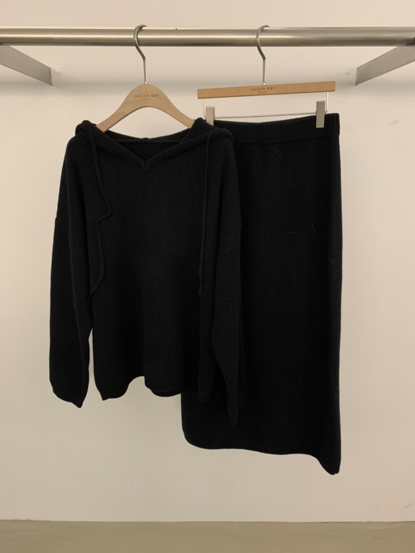 UNDER KEY韓國直郵㊣女士新品25秋冬時尚真品職業熱賣套裝UNDER KEY套裝圖色3黑色