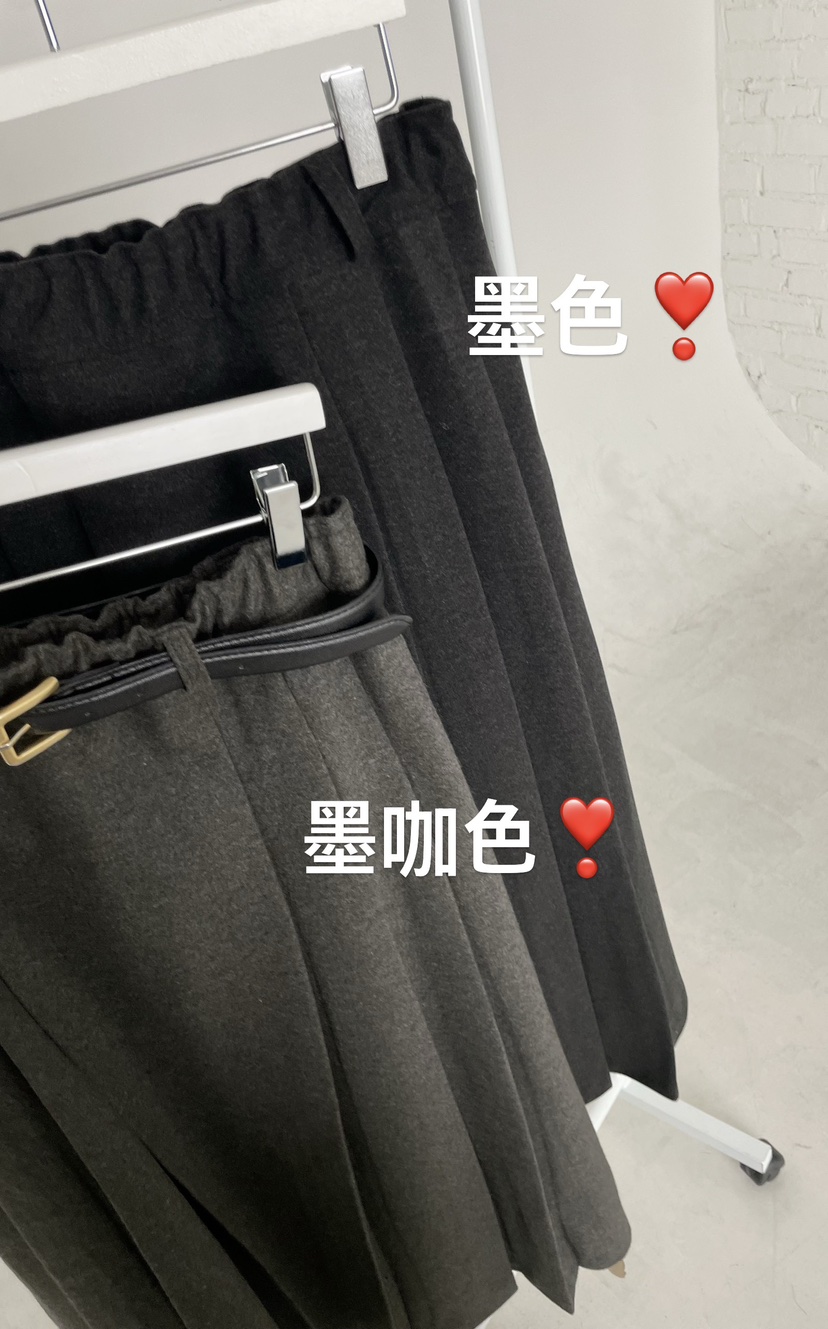 URBANE cloth東大門㊣實拍女士新款休閑人氣真品長裙不含腰帶URBANE cloth長裙