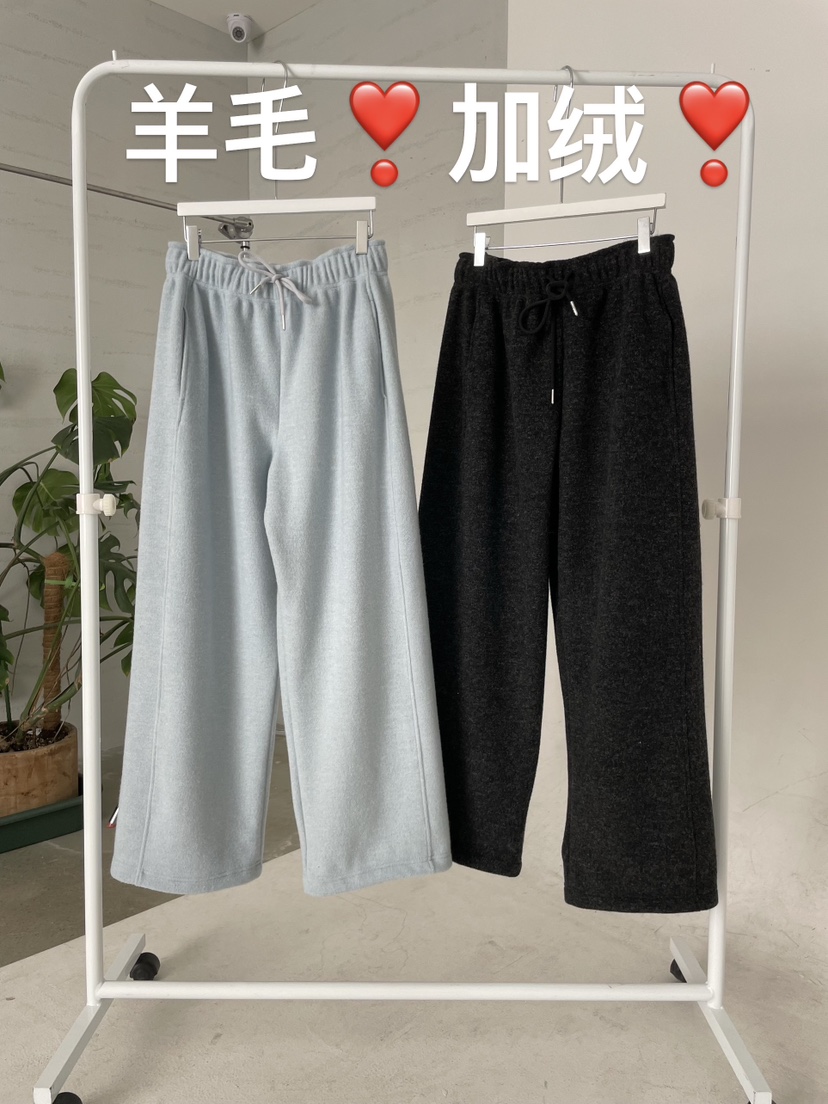 URBANE cloth韓國代購㊣女裝新品人氣真品時尚熱賣休閑褲加絨URBANE cloth休閑褲
