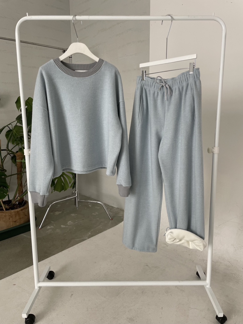 URBANE cloth韓國代購㊣女裝新品人氣真品時尚熱賣休閑褲加絨URBANE cloth休閑褲