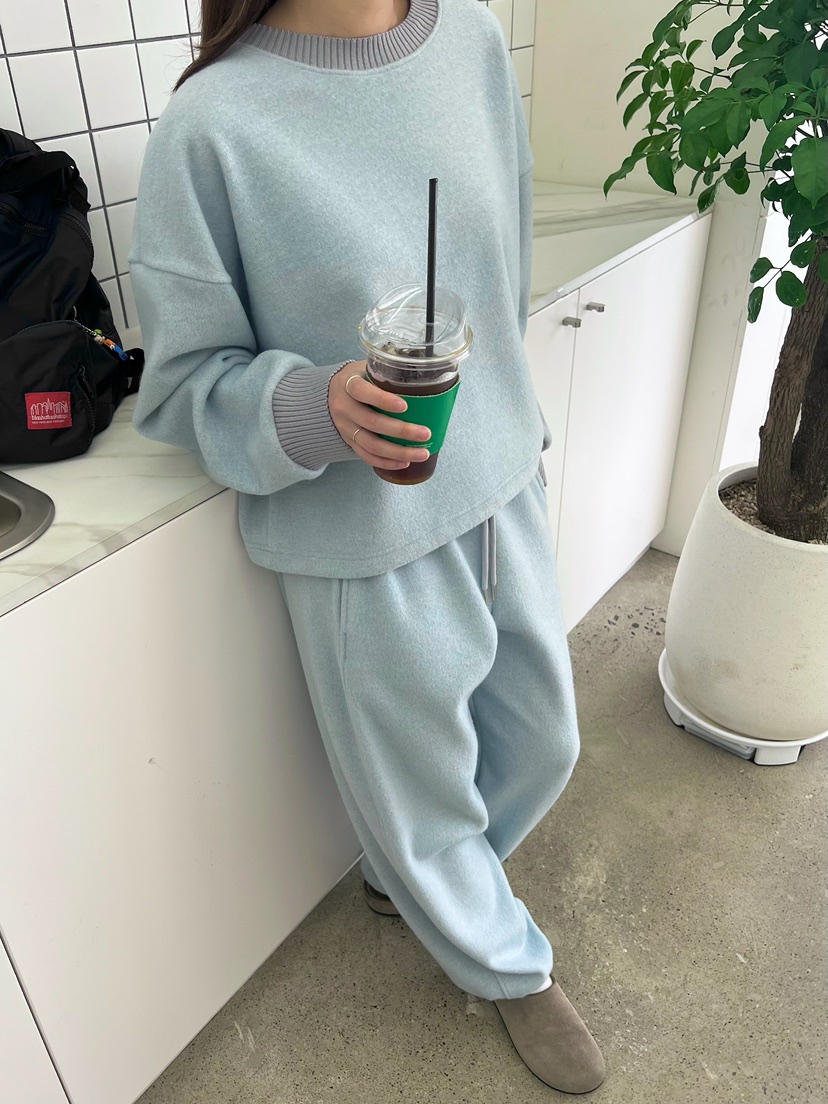 URBANE cloth韓國代購㊣女裝新品人氣真品時尚熱賣休閑褲加絨URBANE cloth休閑褲