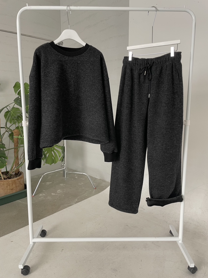 URBANE cloth韓國代購㊣女裝新品人氣真品時尚熱賣休閑褲加絨URBANE cloth休閑褲