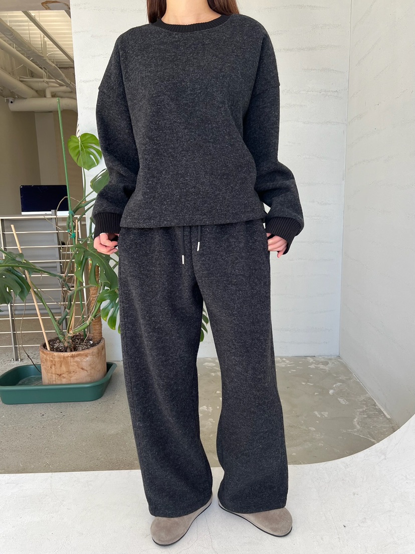 URBANE cloth韓國代購㊣女裝新品人氣真品時尚熱賣休閑褲加絨URBANE cloth休閑褲