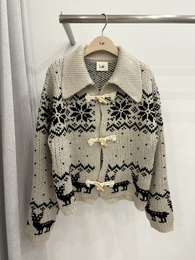 LAI韓國直郵㊣女裝新款休閑熱賣時尚推薦25秋冬職業毛衣開衫Lai毛衣圖色2