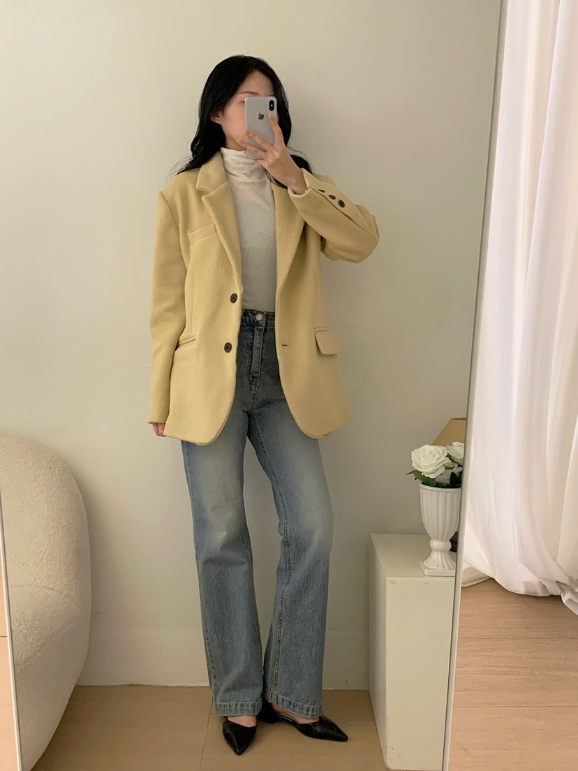 RED-J-레드.J-T韓國直郵㊣女裝新品職業時尚人氣夾克雙層RED-J夾克