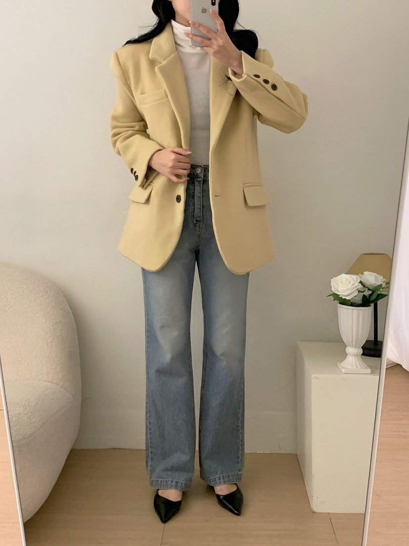 RED-J-레드.J-T韓國直郵㊣女裝新品職業時尚人氣夾克雙層RED-J夾克