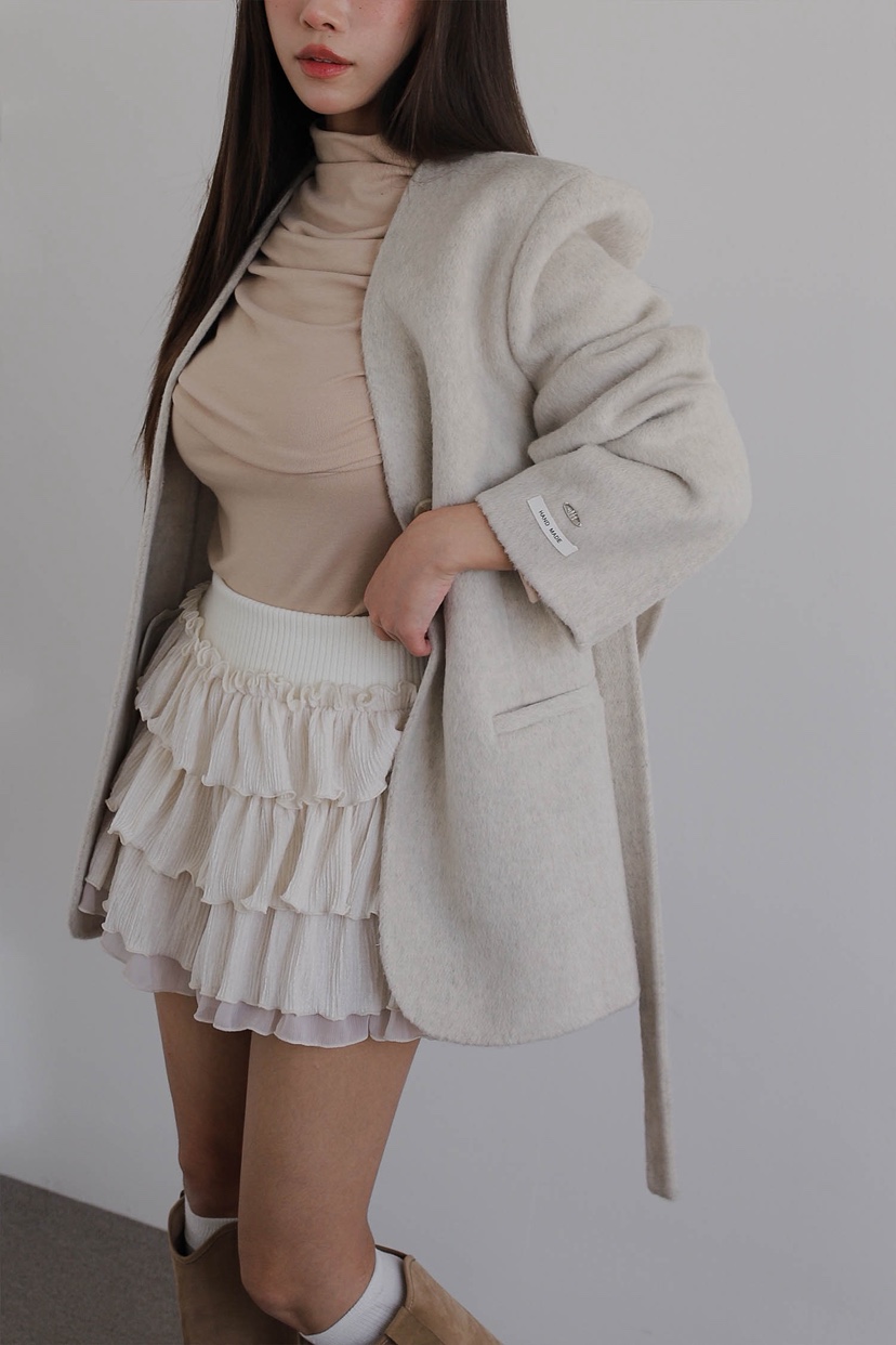 SLIT東大門㊣直郵女裝新款推薦真品時尚職業中長款大衣含腰繩SLIT中長款大衣