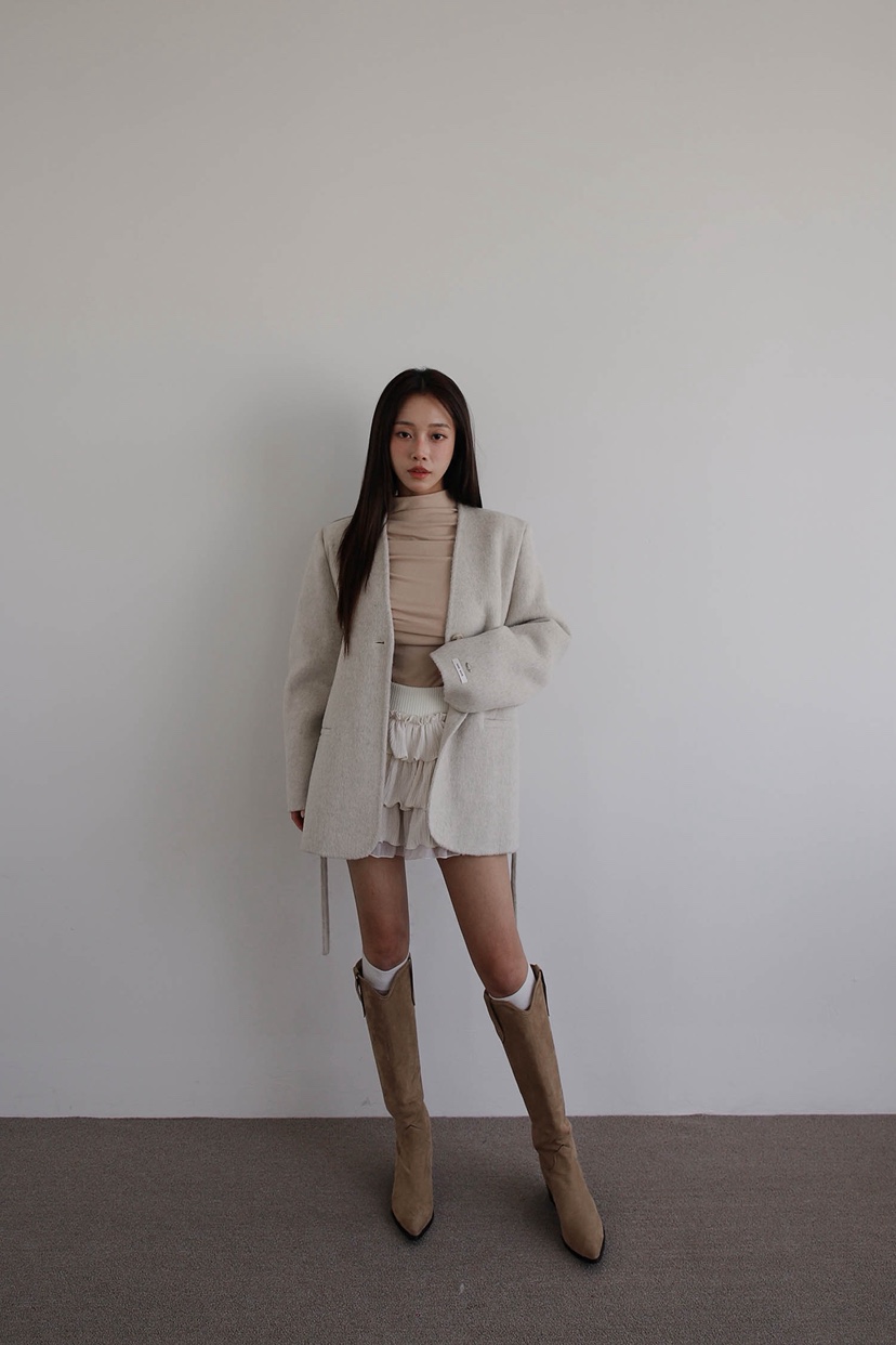 SLIT東大門㊣直郵女裝新款推薦真品時尚職業中長款大衣含腰繩SLIT中長款大衣