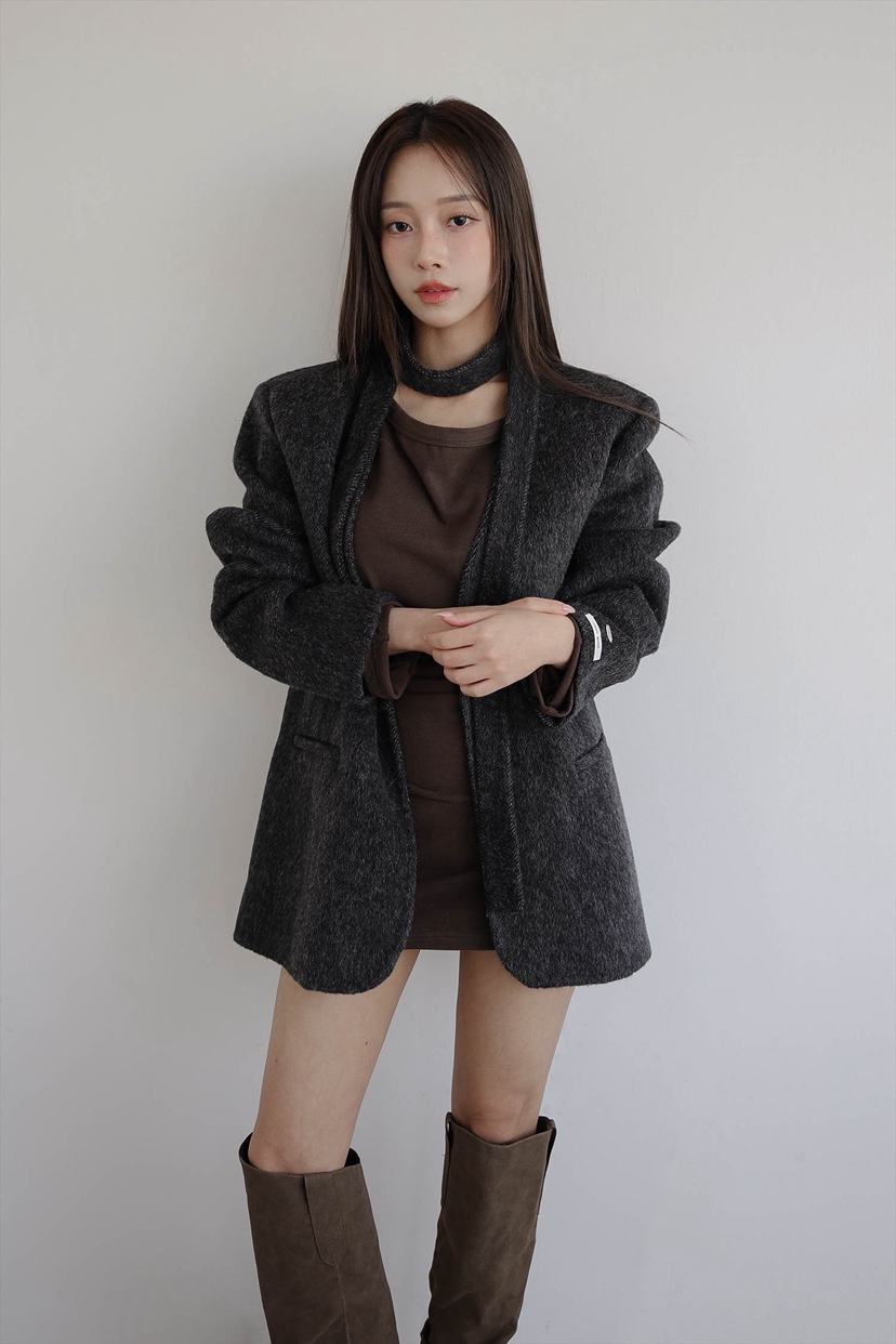 SLIT東大門㊣直郵女裝新款推薦真品時尚職業中長款大衣含腰繩SLIT中長款大衣