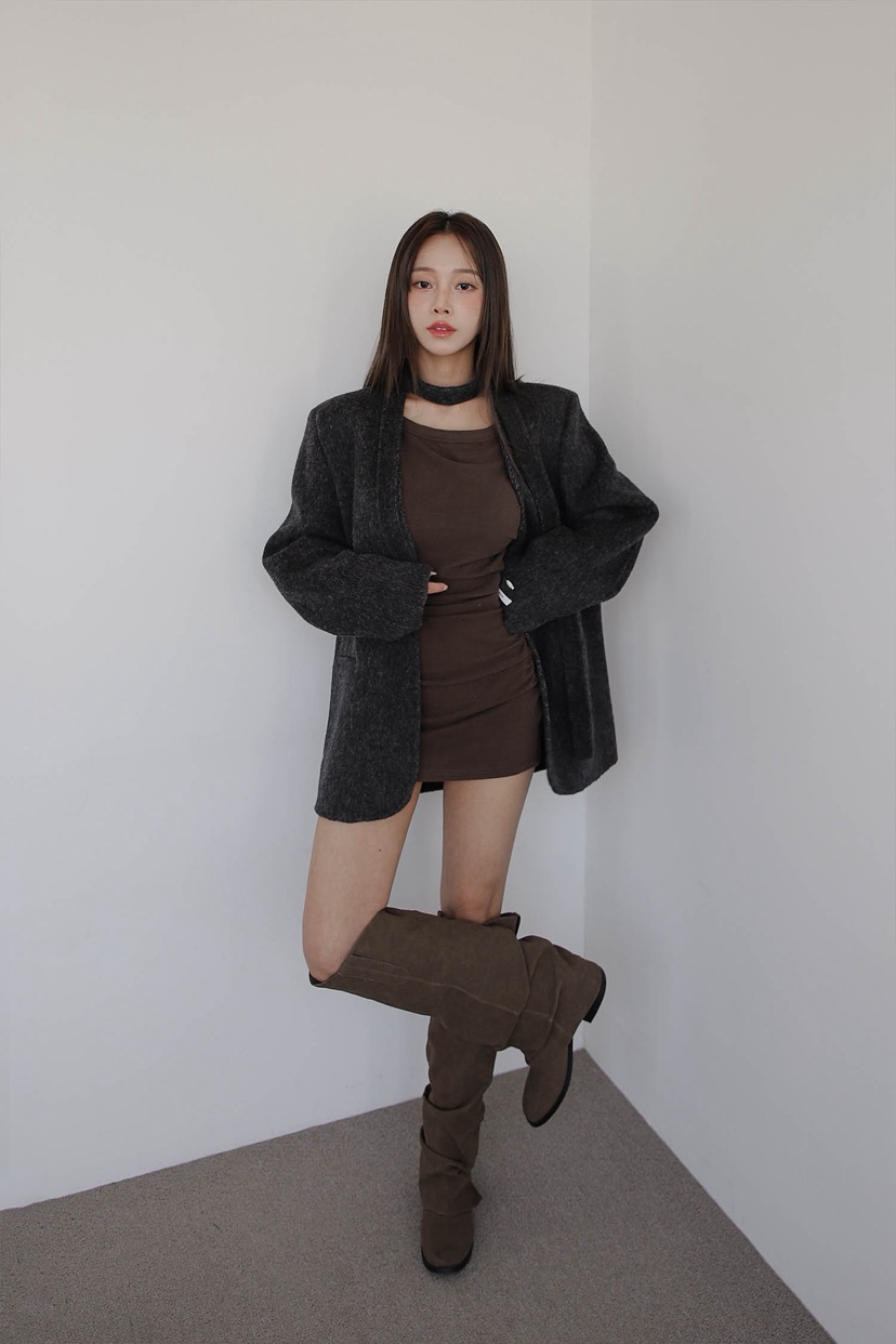 SLIT東大門㊣直郵女裝新款推薦真品時尚職業中長款大衣含腰繩SLIT中長款大衣