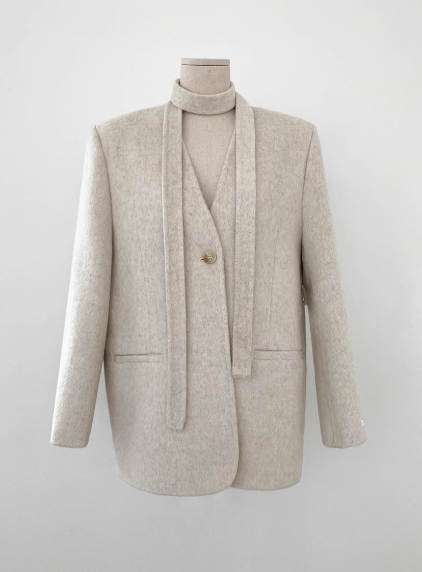 SLIT東大門㊣直郵女裝新款推薦真品時尚職業中長款大衣含腰繩SLIT中長款大衣圖色1