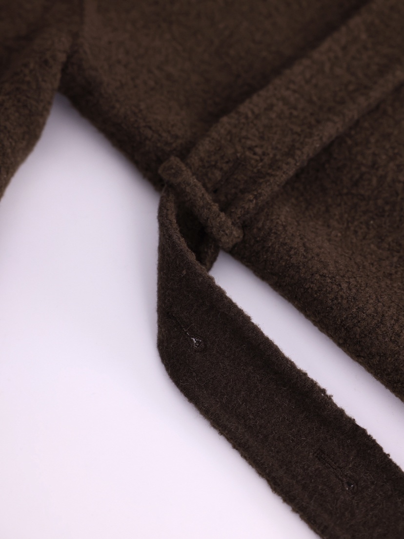 HER韓國直郵㊣女裝新款人氣時尚推薦真品熱賣中長款大衣含腰帶HANNA21中長款大衣