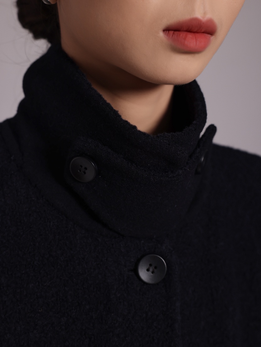 HER韓國直郵㊣女裝新款人氣時尚推薦真品熱賣中長款大衣含腰帶HANNA21中長款大衣