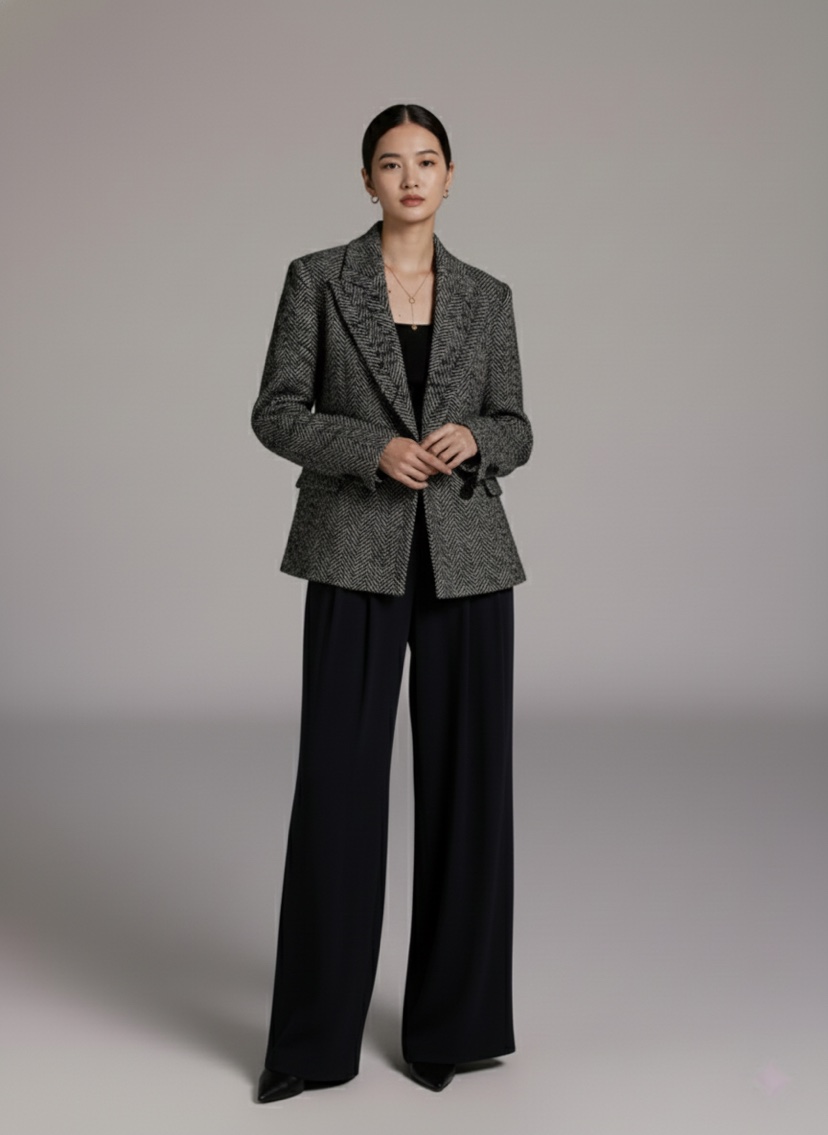 HER韓國代購㊣女士新品職業25秋冬推薦時尚真品休閑人氣夾克HANNA21夾克