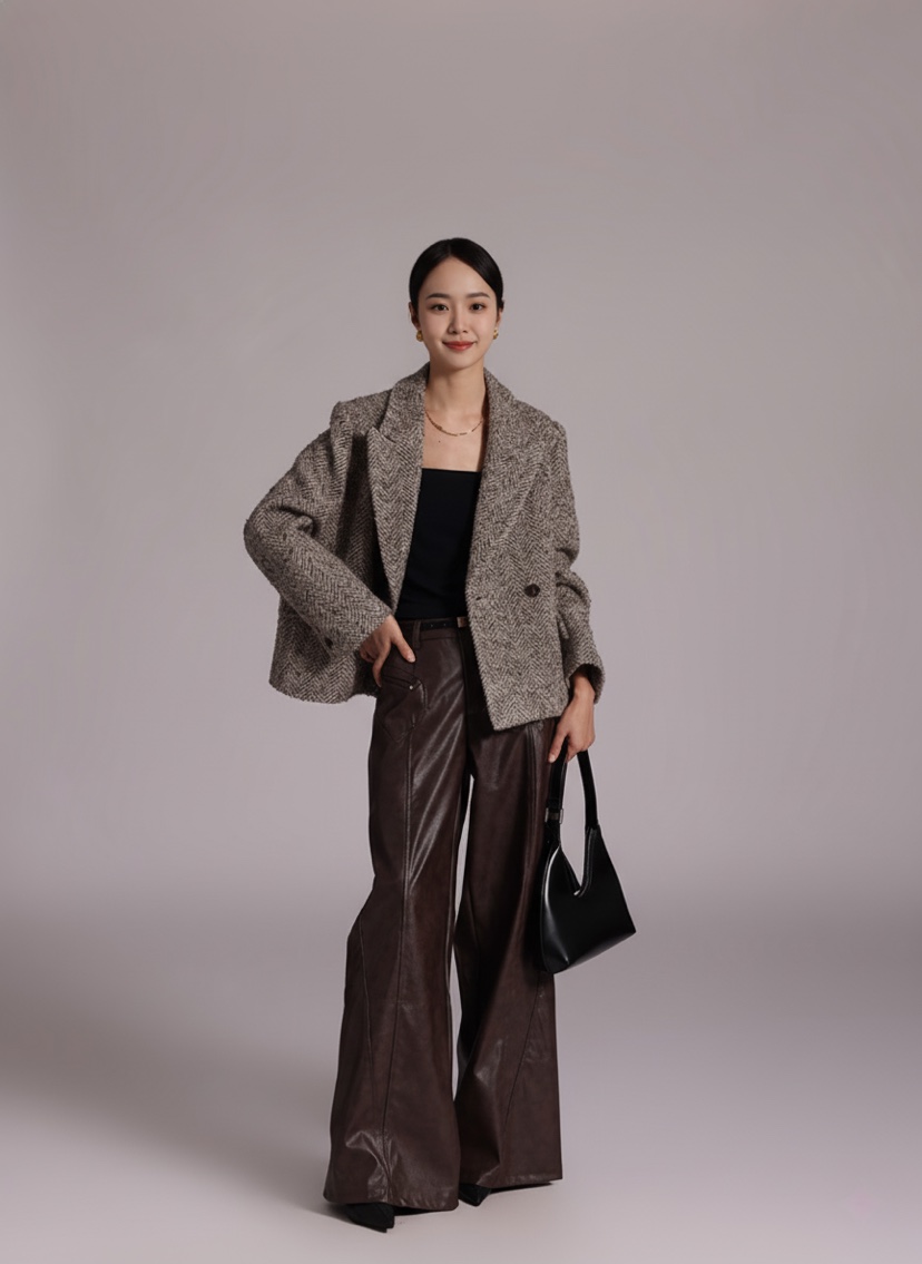 HER韓國代購㊣女士新品職業25秋冬推薦時尚真品休閑人氣夾克HANNA21夾克