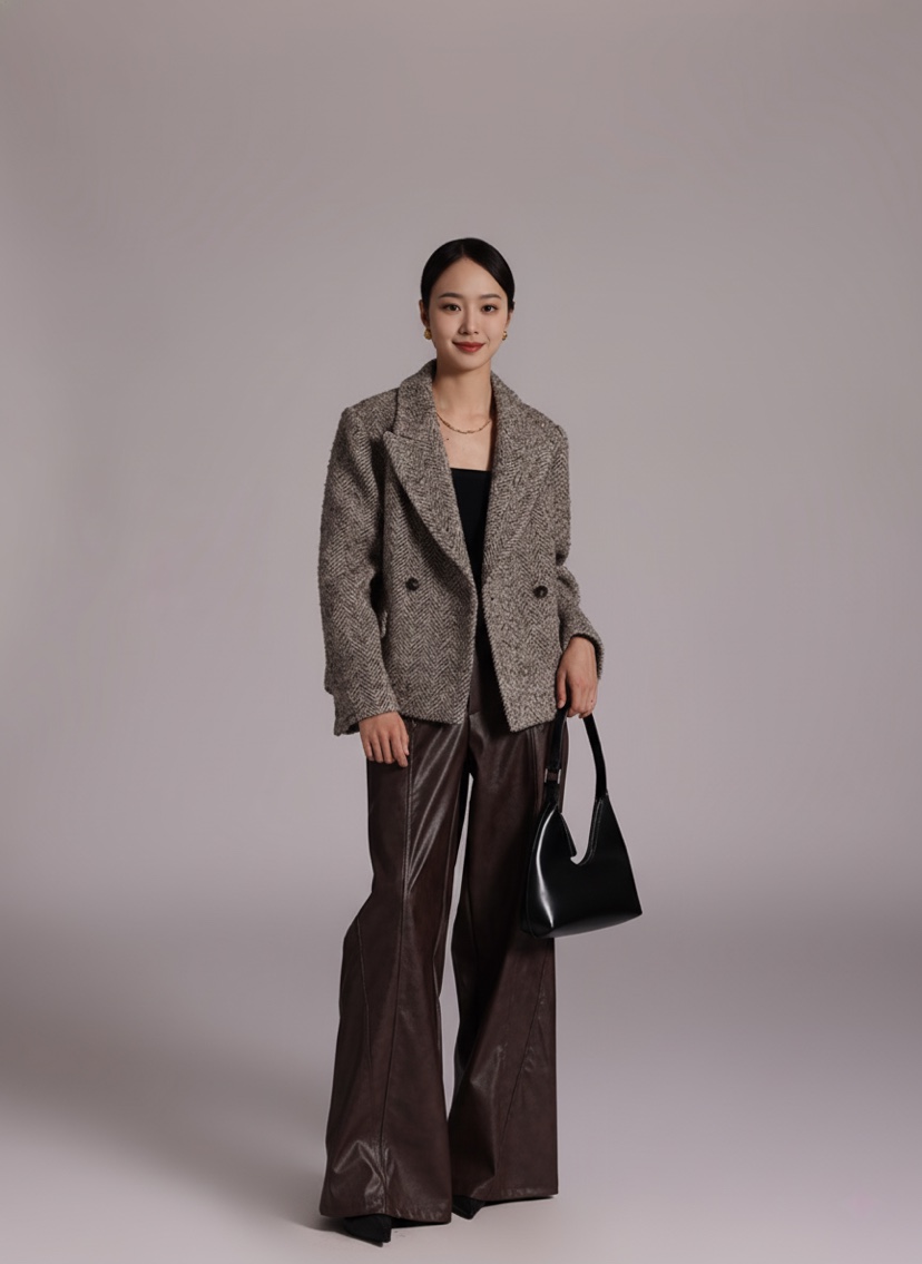 HER韓國代購㊣女士新品職業25秋冬推薦時尚真品休閑人氣夾克HANNA21夾克