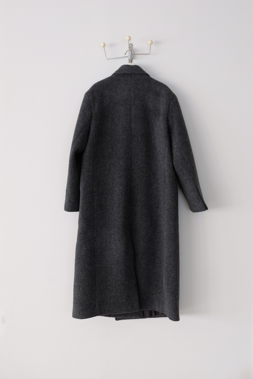 SORBET韓國直郵㊣女裝新品職業真品25秋冬人氣中長款大衣雙層SORBET/flat white中長款大衣