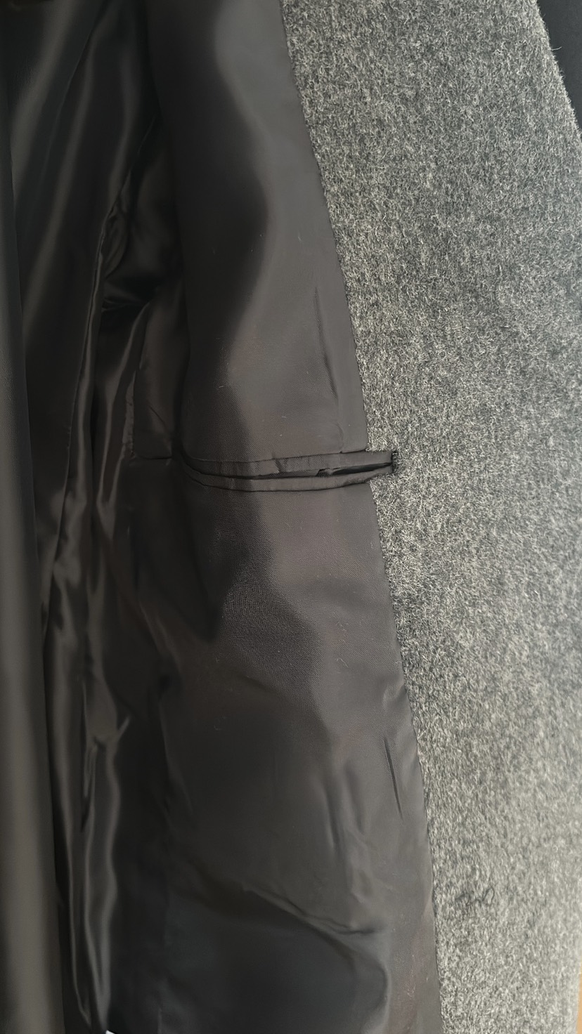 SORBET韓國直郵㊣女裝新品職業真品25秋冬人氣中長款大衣雙層SORBET/flat white中長款大衣