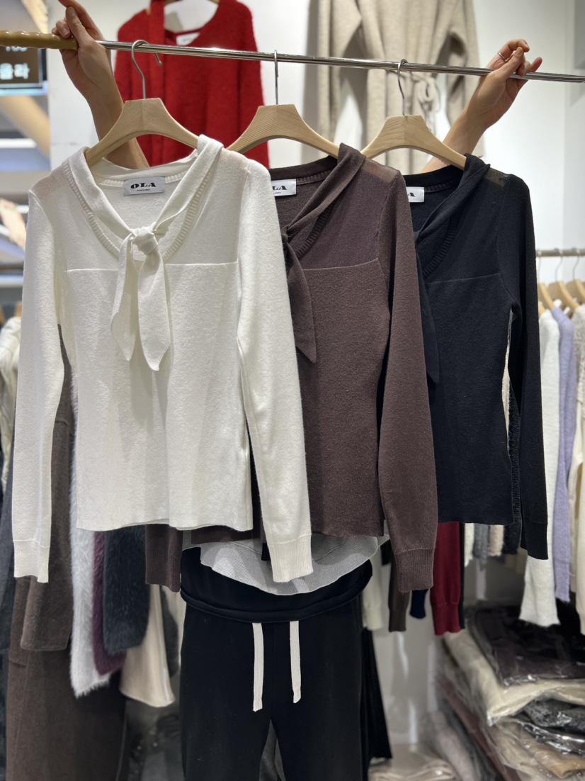 OLA東大門㊣代購女士新品真品職業25秋冬推薦熱賣人氣針織衫mellor/OLA針織衫