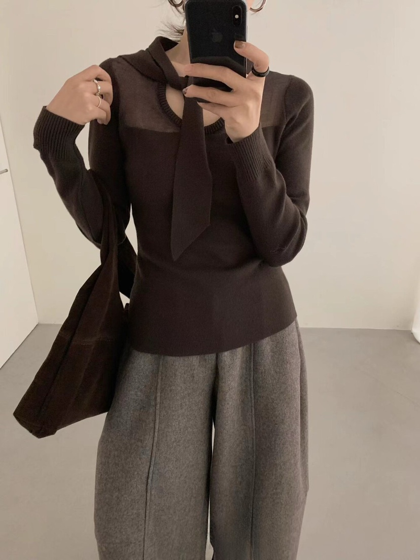 OLA東大門㊣代購女士新品真品職業25秋冬推薦熱賣人氣針織衫mellor/OLA針織衫