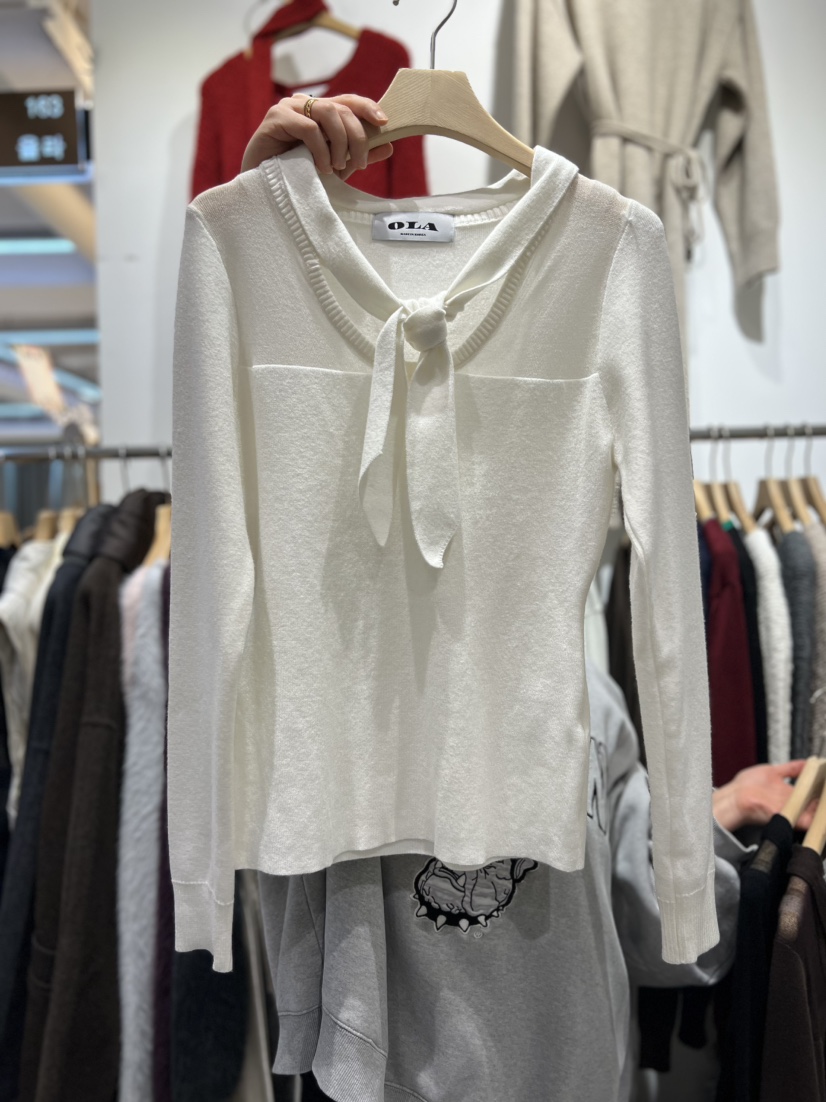 OLA東大門㊣代購女士新品真品職業25秋冬推薦熱賣人氣針織衫mellor/OLA針織衫圖色1