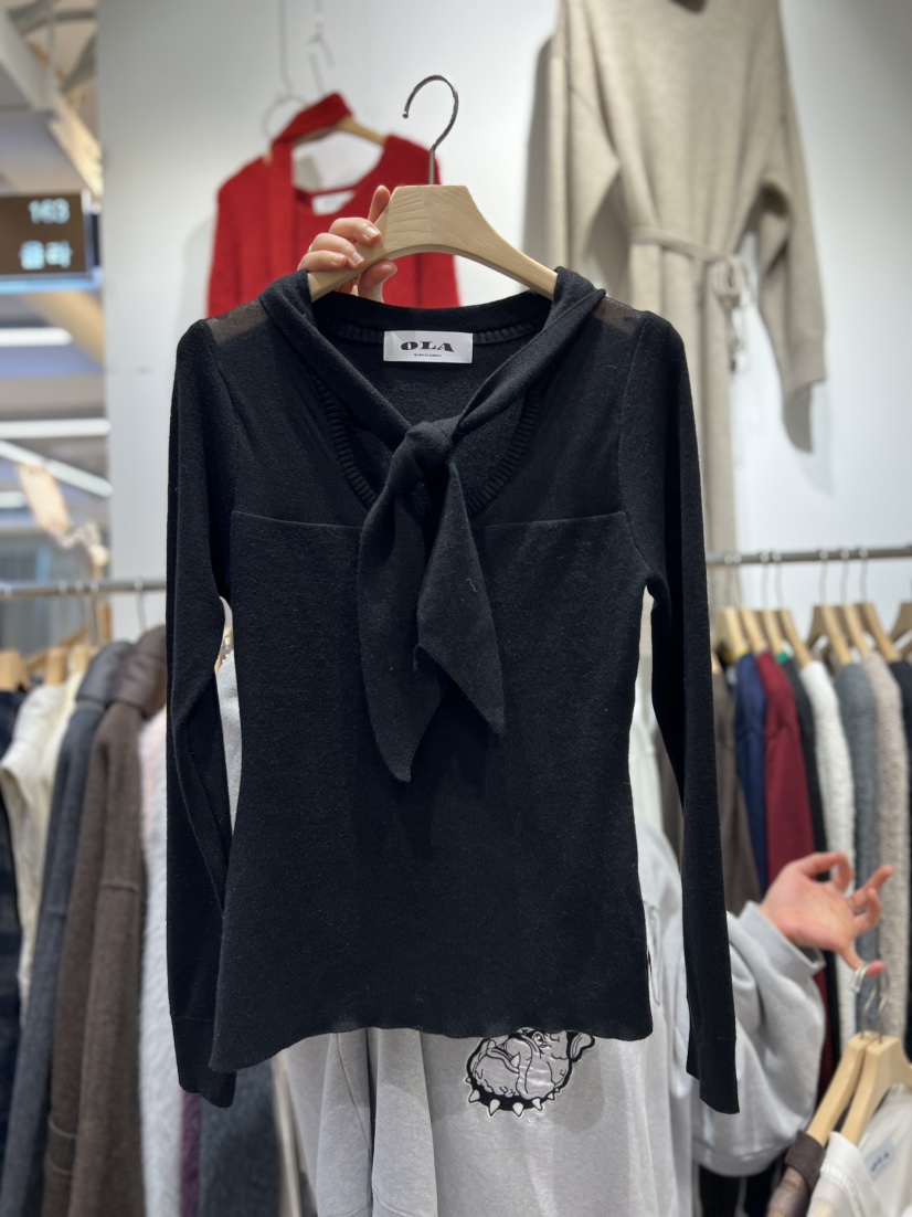 OLA東大門㊣代購女士新品真品職業25秋冬推薦熱賣人氣針織衫mellor/OLA針織衫圖色3